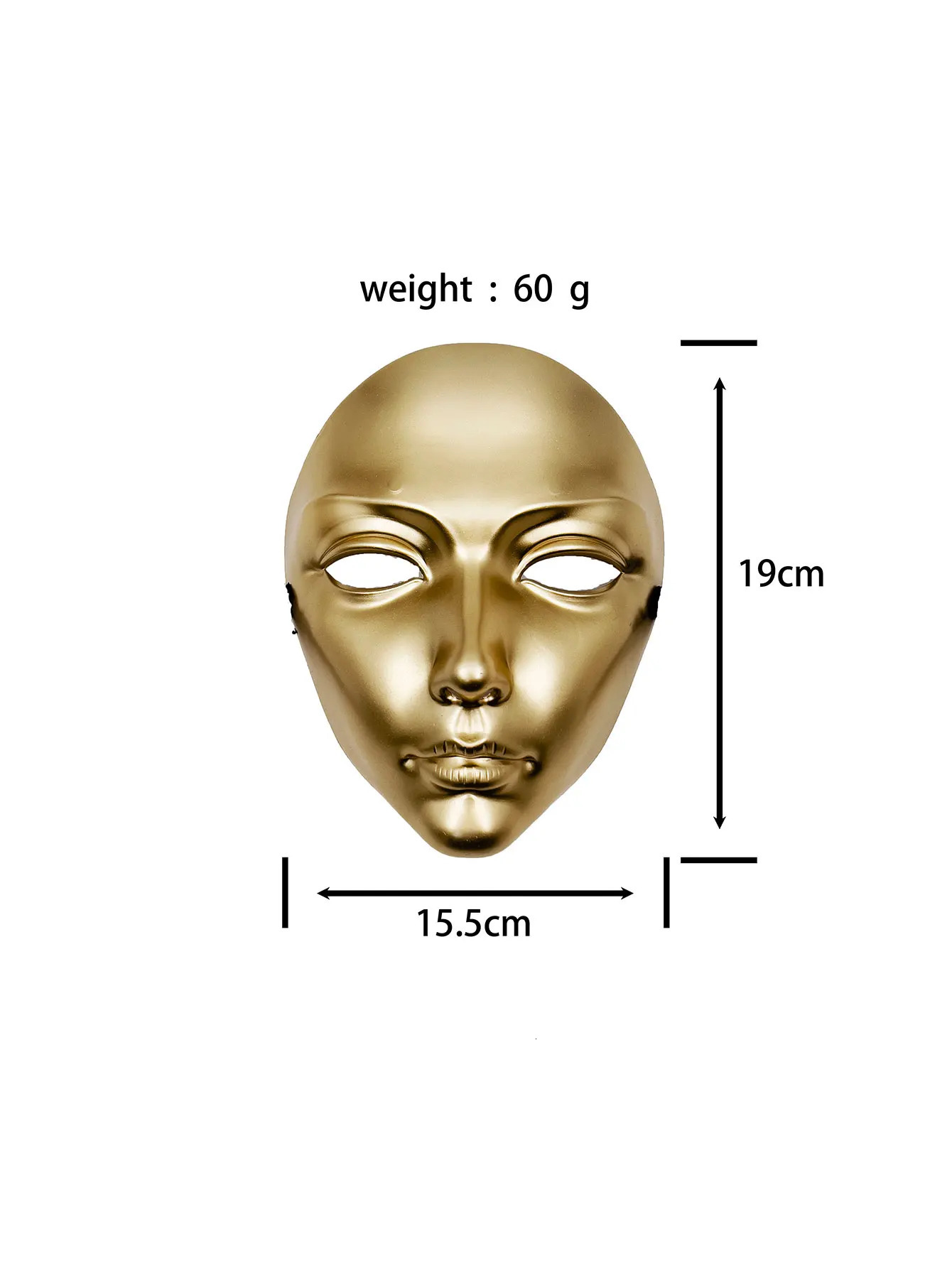 Halloween fullface masquerade ball hiphop dance mask black white and silver pure color mask costume performance props 251011