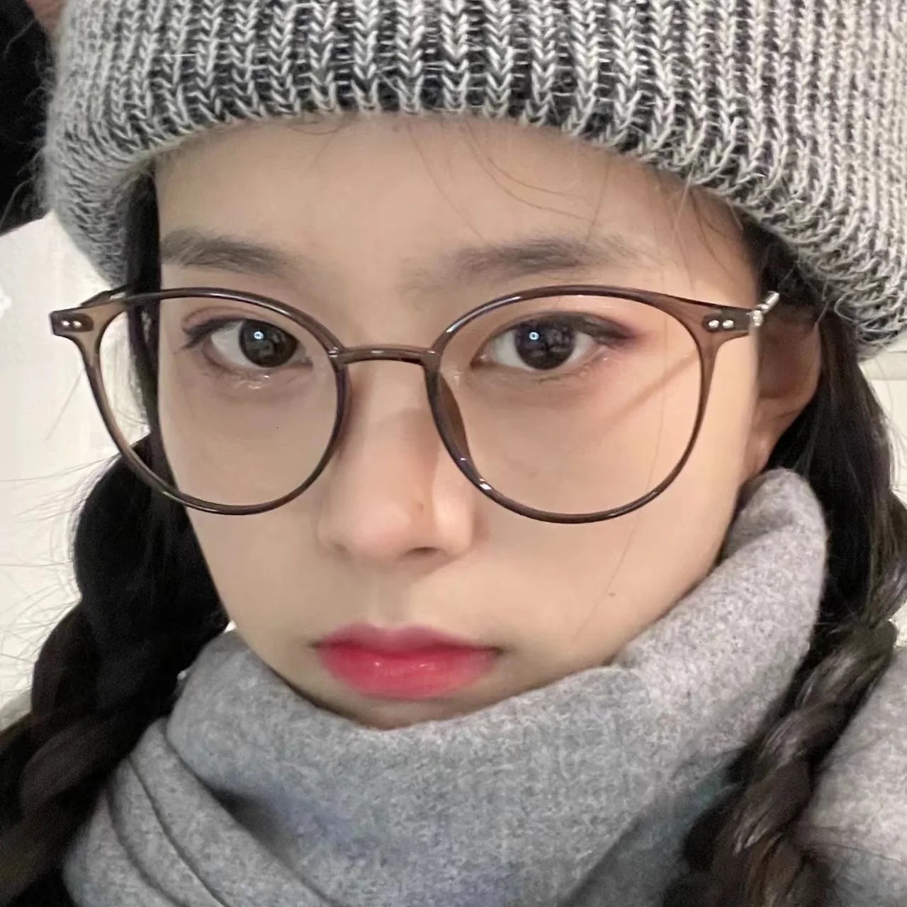 unisex round polygon glasses for men women metal frame glasses plain glasses Nearsighted Eyewear Glasses 10 25 2 251014