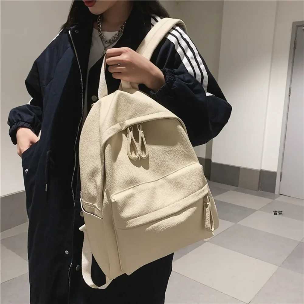 Fashion Backpack High Quality PU Leather Womens Backpack for Teenage Girls School Shoulder Bag Bagpack Mochila Backpack 2025T251016