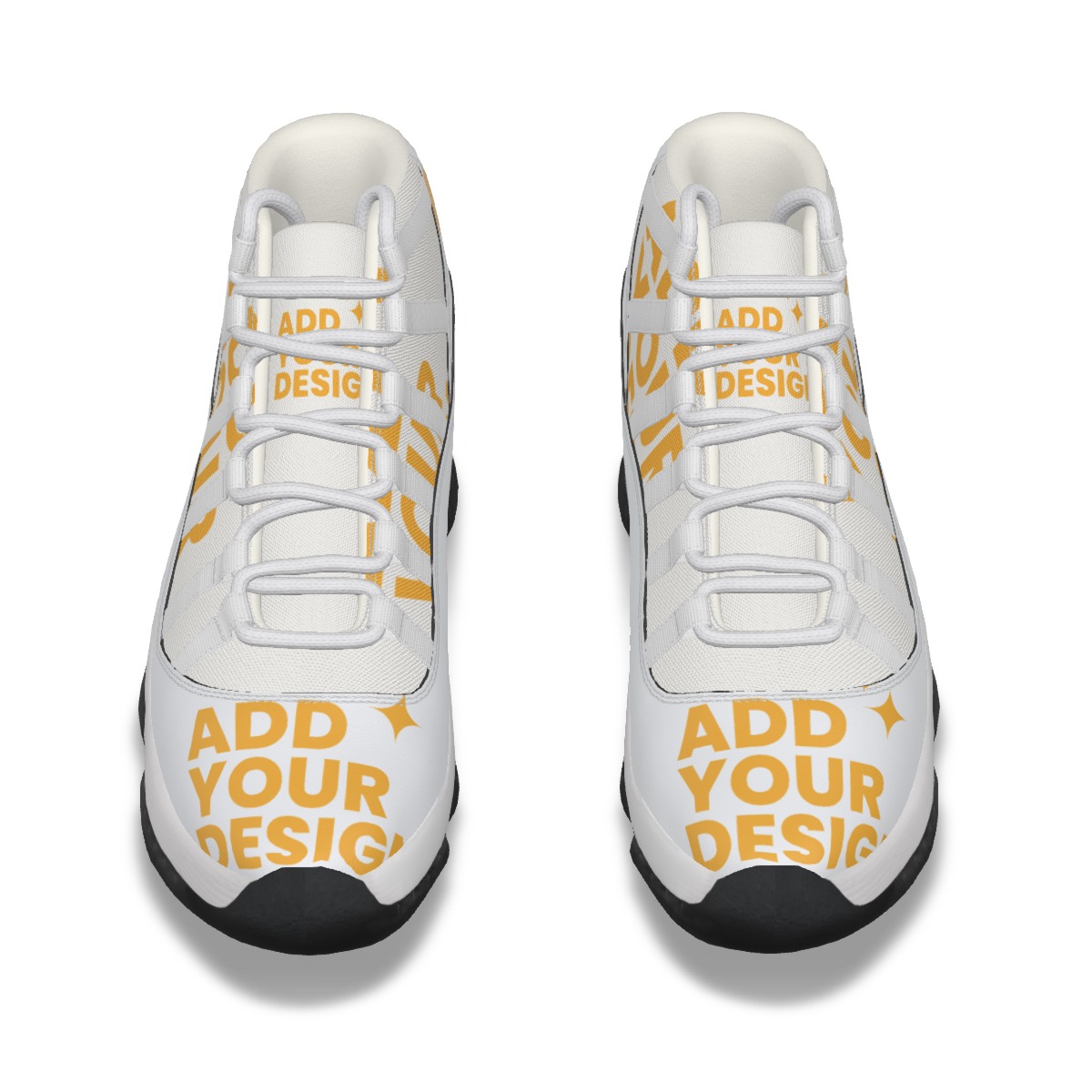 DHgatepod Men's High Top Basketball Shoes | PU & Canvas Upper | Non-Slip Rubber Sole | All Season Sports & Casual Wear