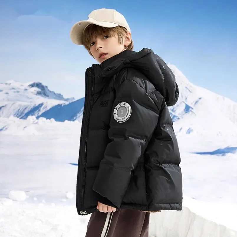 Winter New childrens Down jacket Fashion Hooded Windproof Waterproof Outerwear Boys Warm Coats A4170T251016