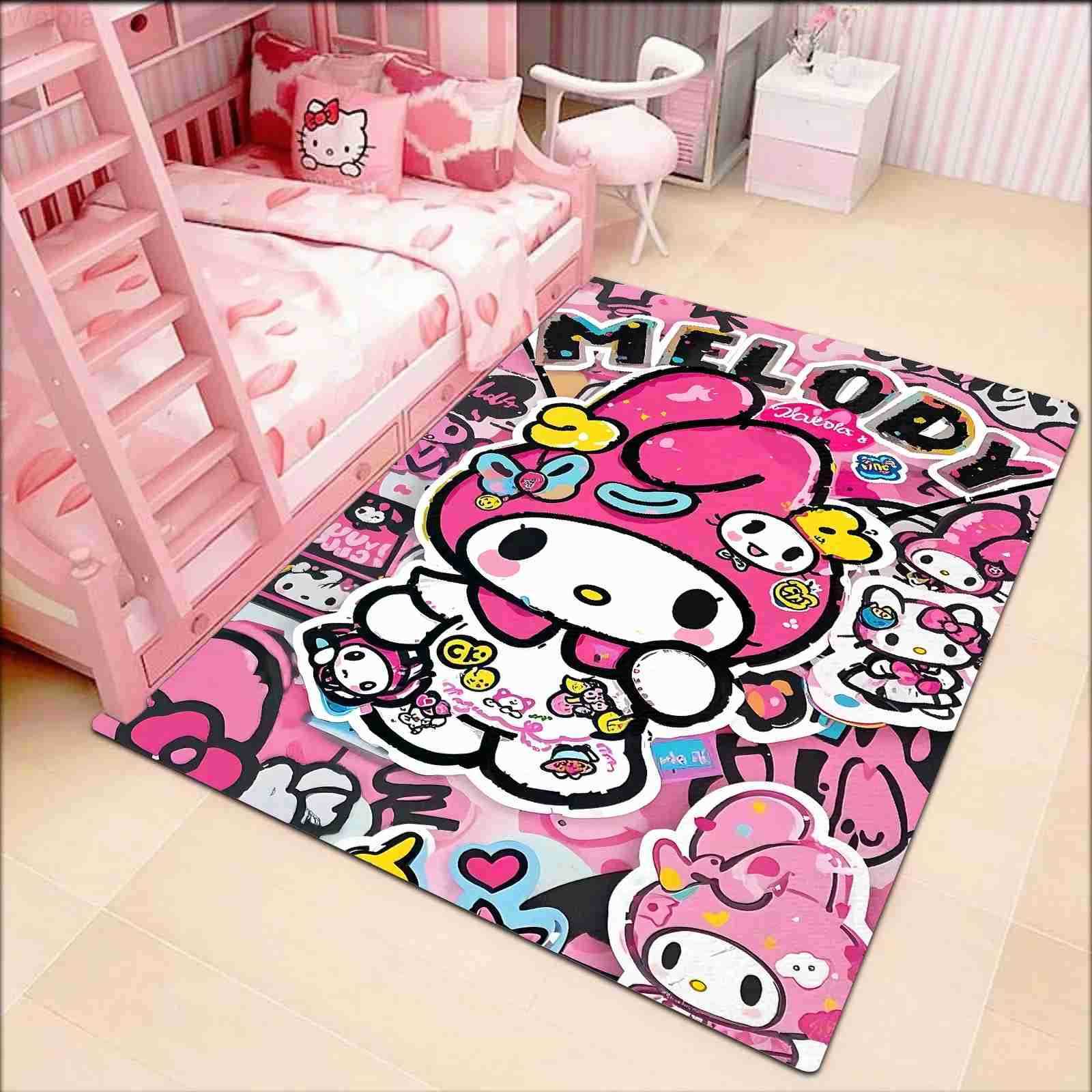 Sanrio Bedroom Mats Home Door Mat Floor Mat Bathroom Carpet Room Rugs Carpet Entrance of House Cute Rug L251016