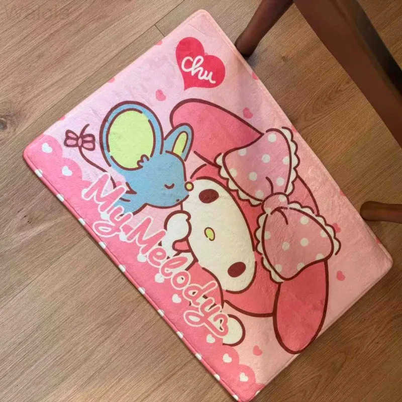 Sanrio Cute Hellokittys My Melody Keroppi Specialshaped Floor Mat Household Sanrios Kawaii Short Hair Nonslip Bathroom Foot Mat Gift L251016