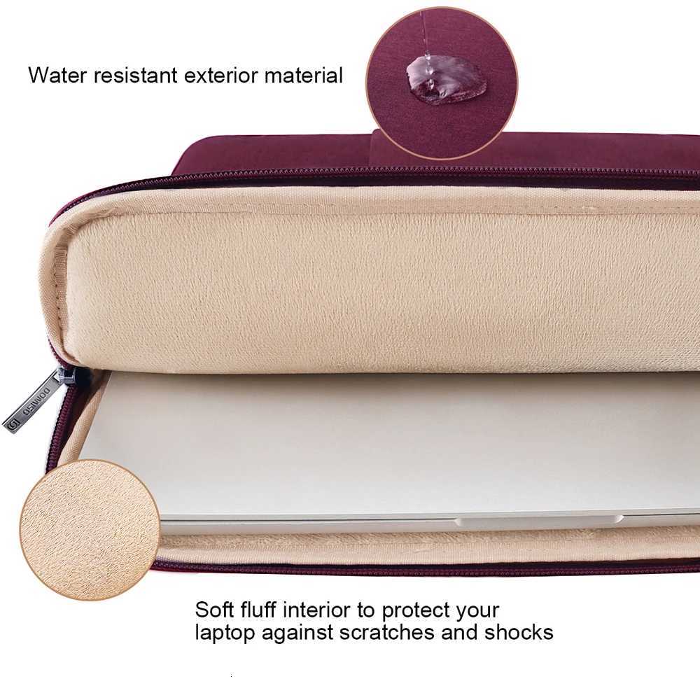DOMISO SplashProof Shockproof Laptop Bag For Macbook 10 13 14 156 173inch Tablet Laptop sleeve Enough Space Computer CaseW251015