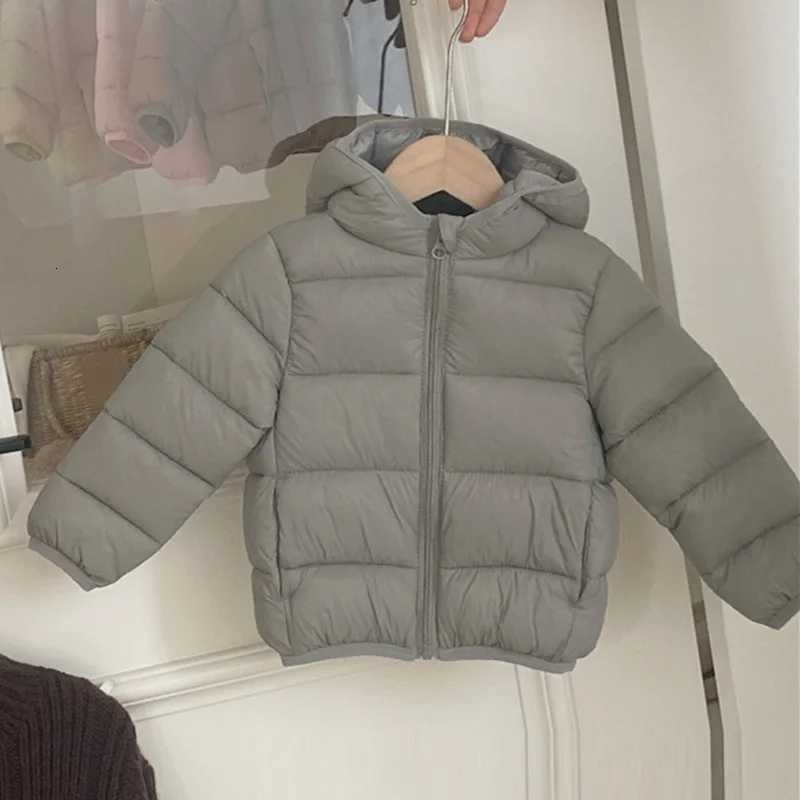 Children Hooded Light Down Cottonpadded Jacket 2025 Autumn Winter Boys Girls Warm Jackets Coats Outerwear Baby Toddler ClothesT251016