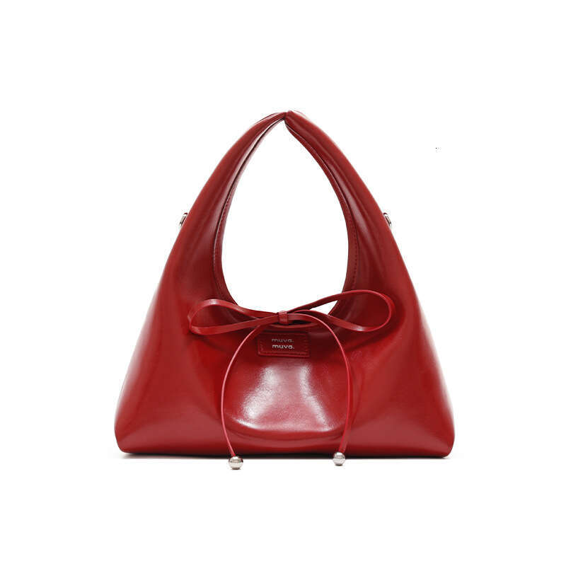 MUVA Triangle Rice Ball Handbag Can Be Carried on One Shoulder or Crossbody Women's Office Small Tote Bag 2025 New Product
