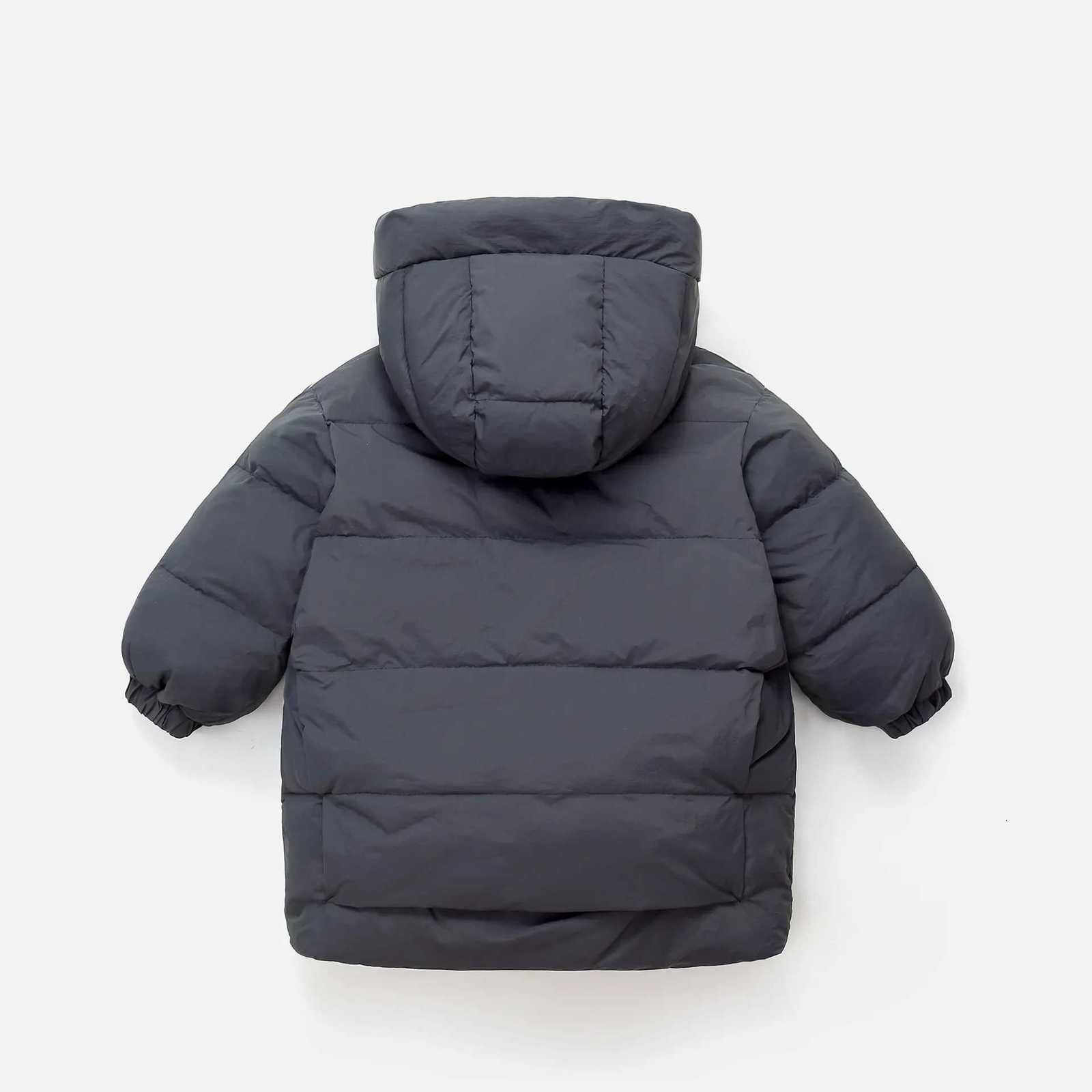 New Winter Childrens Girls Down Jacket Baby Girl Thickened Warm Hooded Mid Length Outerwear 310 Years Kids Down CoatT251016