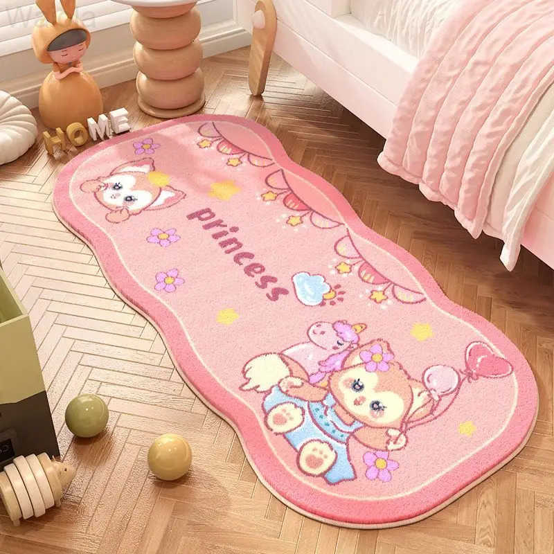 Sanrio Cartoon Hello Kitty Living Room Carpet Lounge Rug Cute HelloKitty Bedroom Bedside Plush Rug Kitty Cat Floor Mat Decor L251016