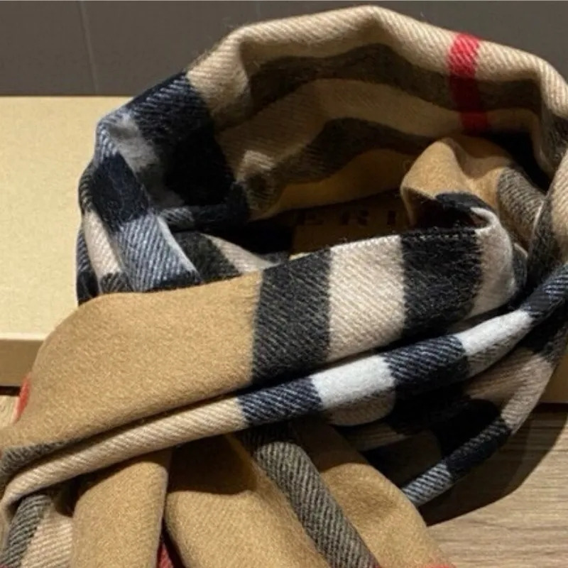 scarf Designer Scarf ClassicPlaid Women Man 100 Cashmere Scarves For Winter Warm Womens and mens Long Pashmina Tassel Scarf Size 180x30cm