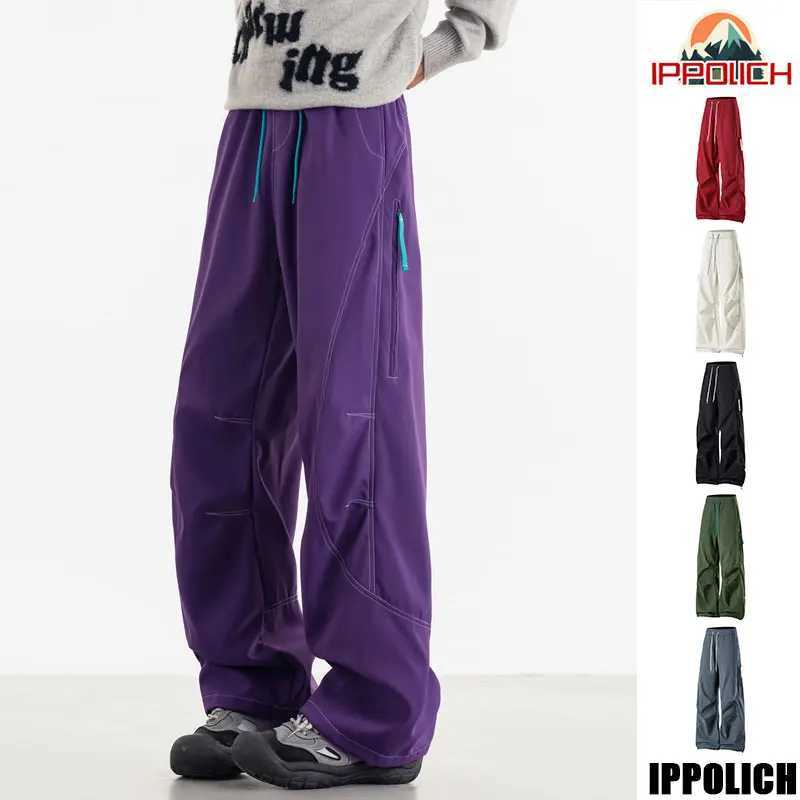 Autumn Hiking Pant Male Outdoor Windproof Camping Cycling Trousers Elastic Waist Waterproof Breathable Mountaineer Fishing Pants J251203