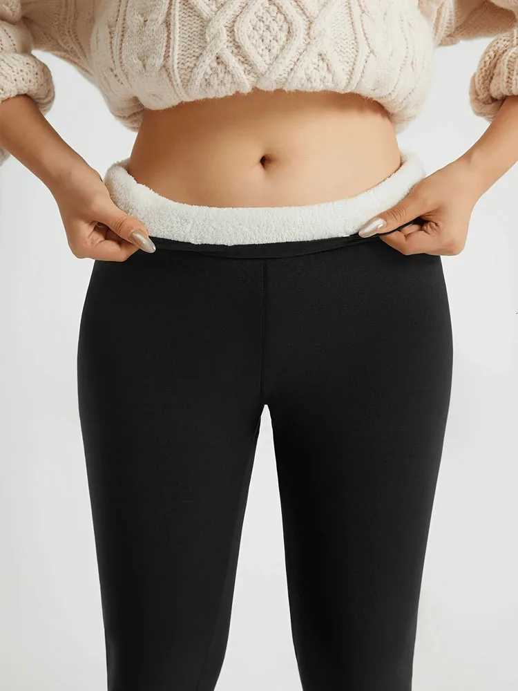 Winter Thicken Lamb Fleece Leggings Women Pantyhose Seamless High Waist Thermal Warm Stockings Casual Pants Female StreetwearT251016