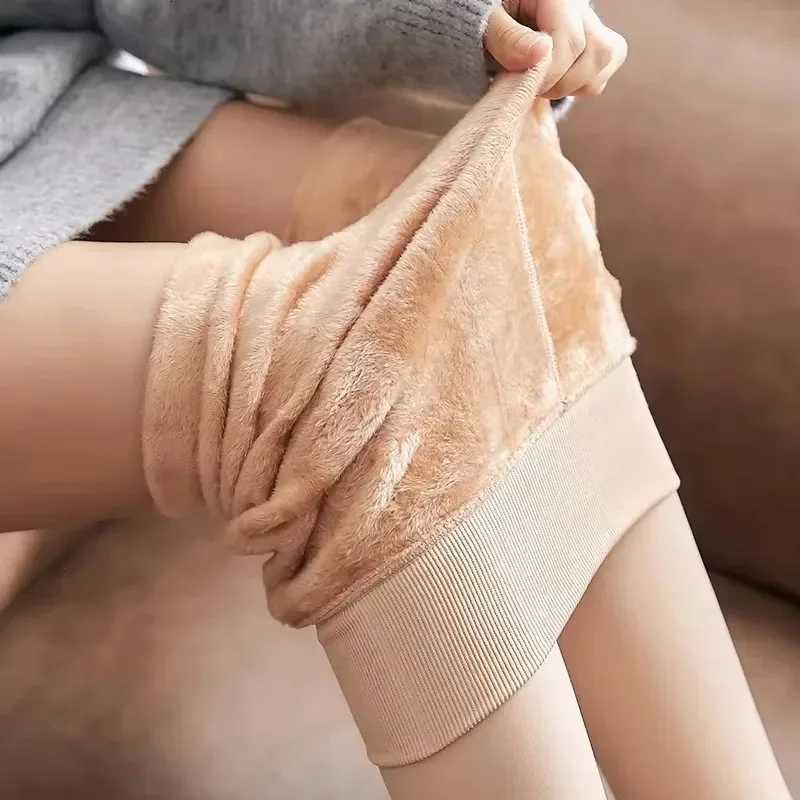 Winter Warm Pantyhose Woman Fleece Warm Thicken Thermal Tights Sexy Stockings Slim Elastic Velvet Pantyhose Female LeggingsT251016