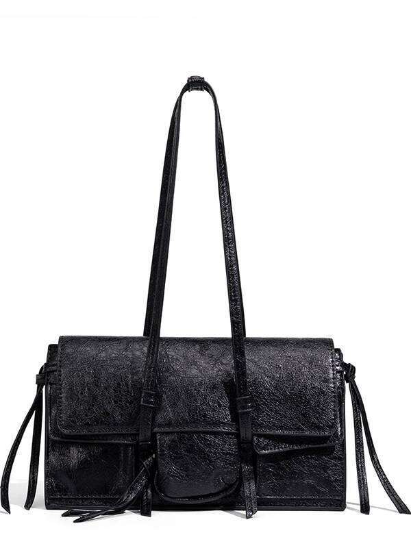 Fashion Square Solid Flap Pocket Shoulder High Quality Bags For Women Interior Compartment Zipper Pu Women's Handbags Suotong251016 Suotong251016