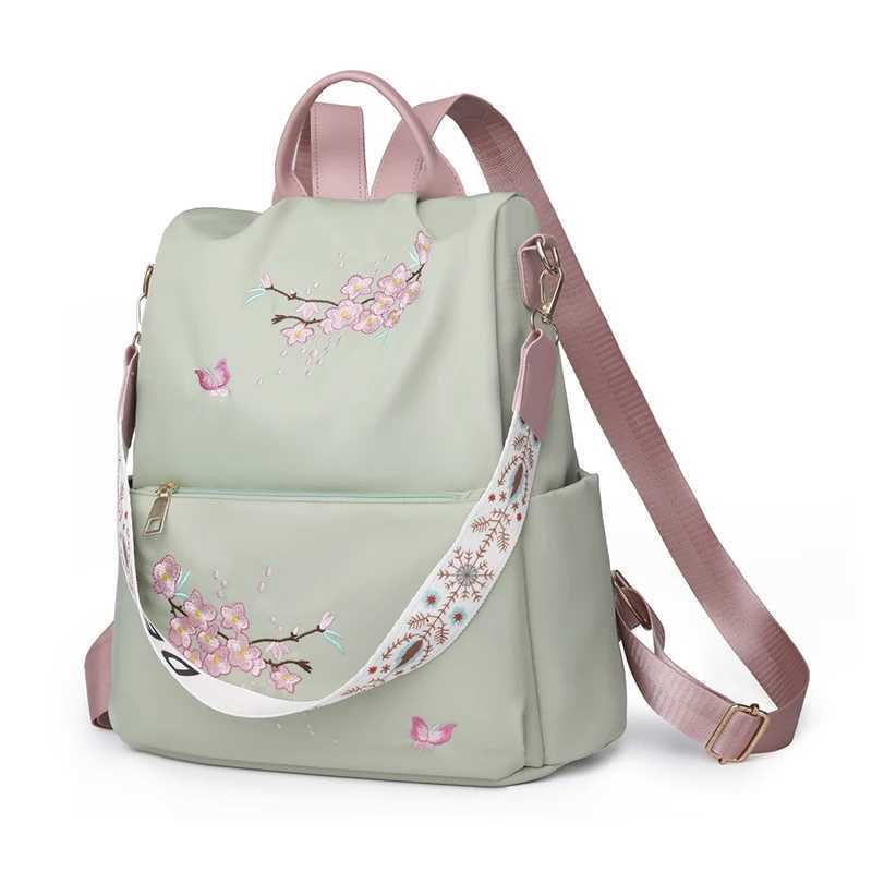 Ladies backpack large capacity adjustable shoulder straps zipper closure casual university style perfect for students andT251016