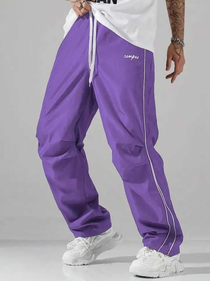 Mens Striped Three Color Casual Pants with Pockets Suitable for Sports Fitness and Jogging J251203