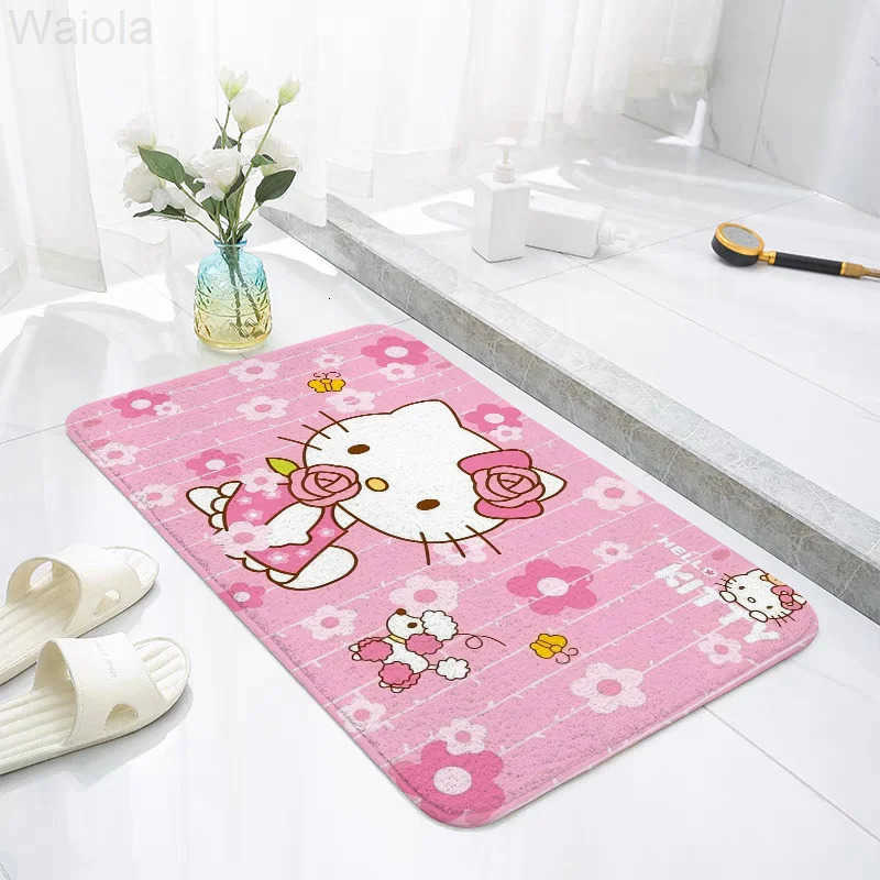 Sanrio Hello KKitty Floor Mat For Living Room Sofa Floor Cushions Modern Soft Fluffy Home Rug For Childrens Bedroom Play Carpet L251016