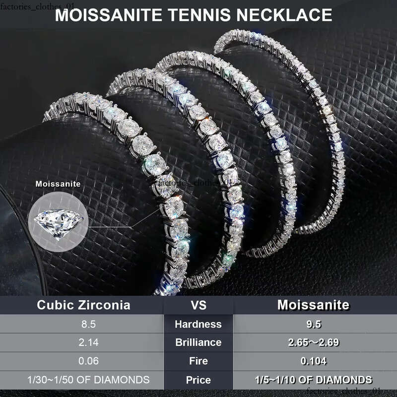 Tennis S Sterling Sier Women Men Jewelry White Gold Plated 5.29-13.5Ctw D VVS1 Round Cut Moissanite Bracelet
