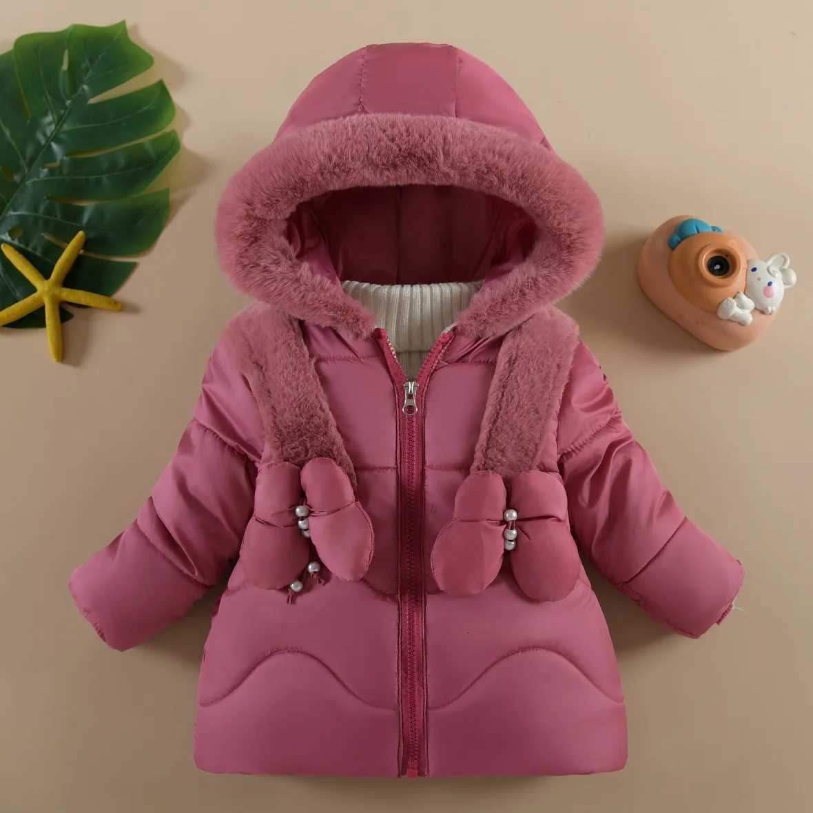 Baby Cottonpadded Clothes Coat 2025 Winter Toddler Clothing Plush Thick Warm Zipper Parka Outerwear Windproof Princess JacketT251016