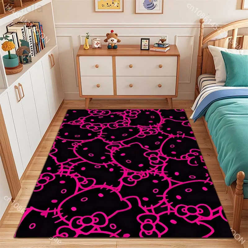 Sanrio Kawaii Hello Kitty Print Carpet for Bed Room Home Decor Childrens Crawling Mat Doormat Living Room Rugs Sofa Floor Mat L251016