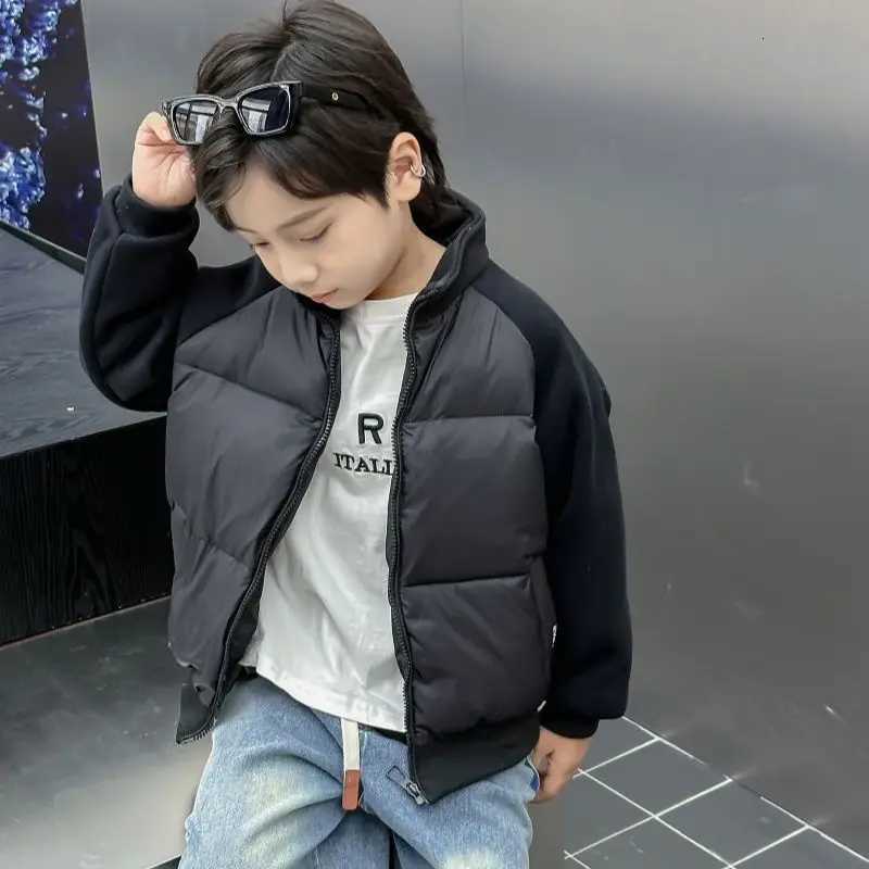 2025 Winter New Kids Down Jacket Light Warm Fashion School Duck Feather Puffer Coat for Boys Girls Toddler To TeenT251016