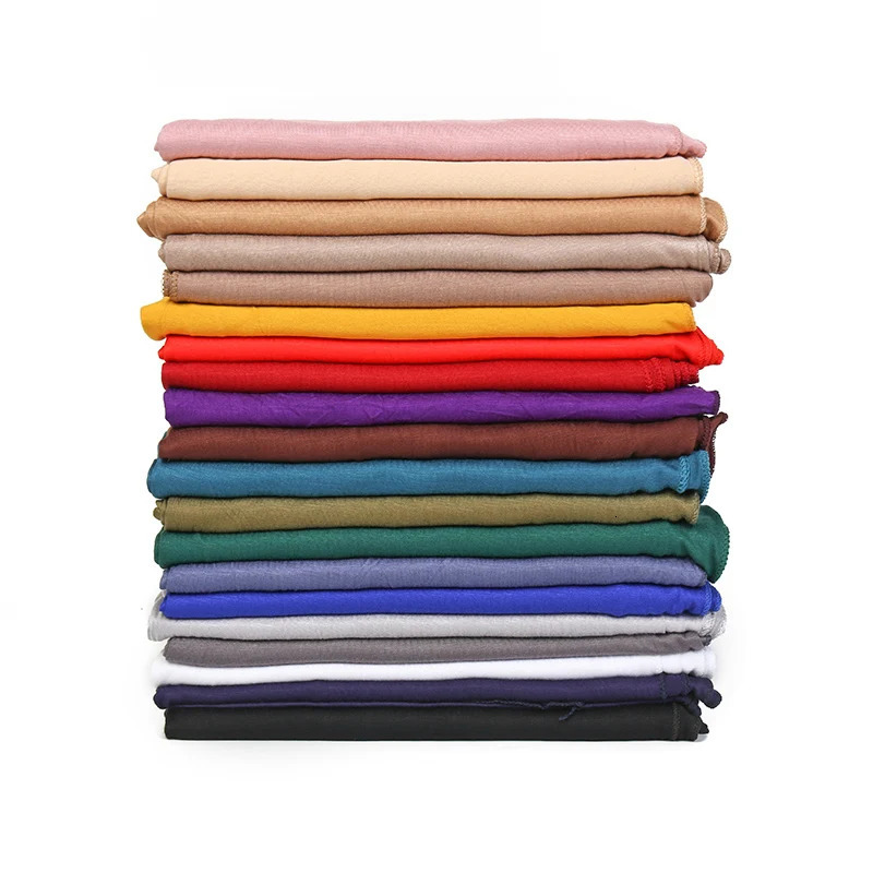 Modal Cotton Jersey Hijab Scarf For Women Stretch Shawl Plain Muslim Headband Fashion Solid Color Long Muffler 17060cm 251013