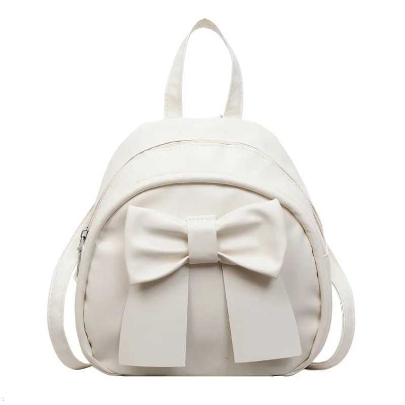 Summer 2025 new niche bow backpack for women stylish and simple handheld shoulder crossbody backpackT251016