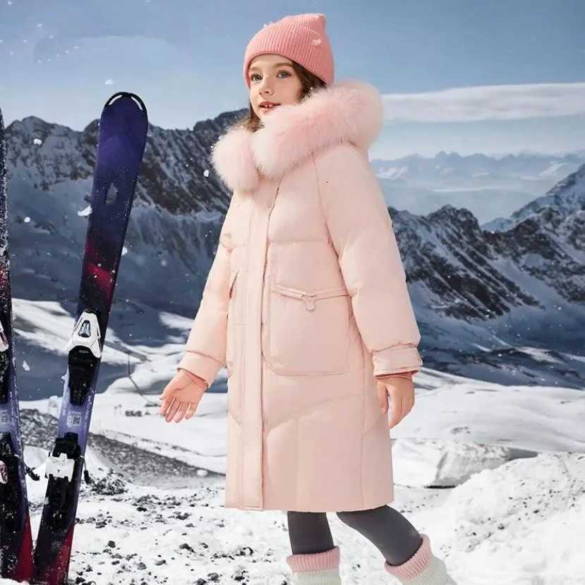 HighEnd Childrens Down Coat 2024 Winter New Girls Thciker Warm Windproof Outerwear Down Jacket A4163T251016