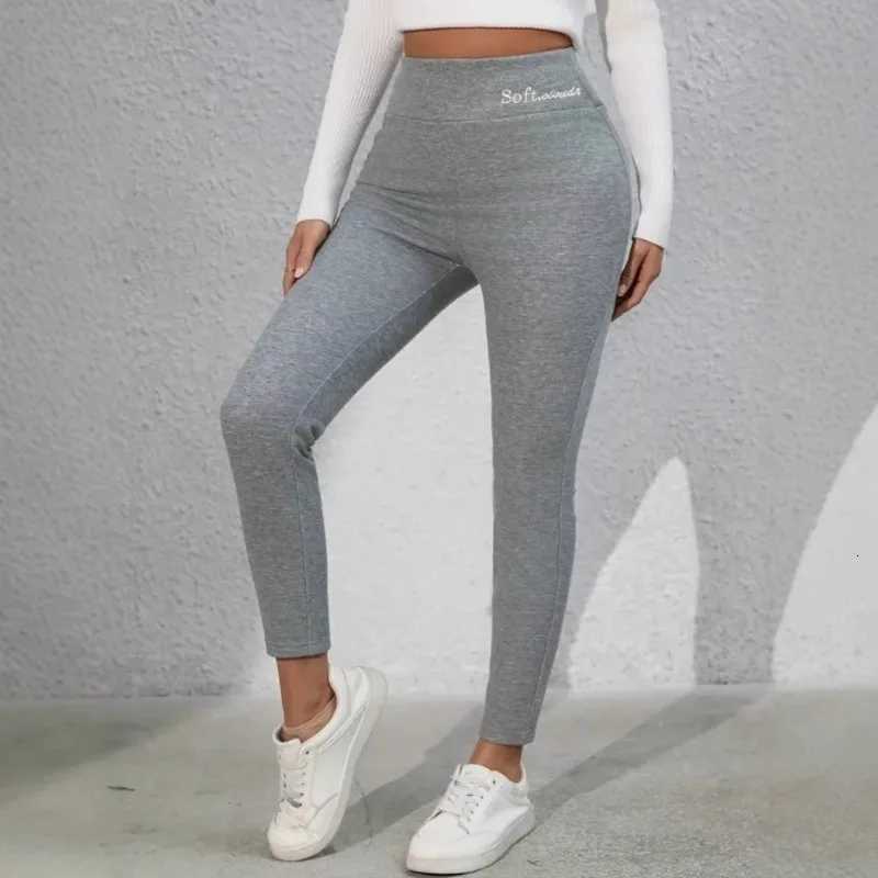 Embroidered Fleece Leggings Women High Waisted Thermal Plush Lined Thickened Tights for Winter Warmth Slimming Fashion TightsT251016