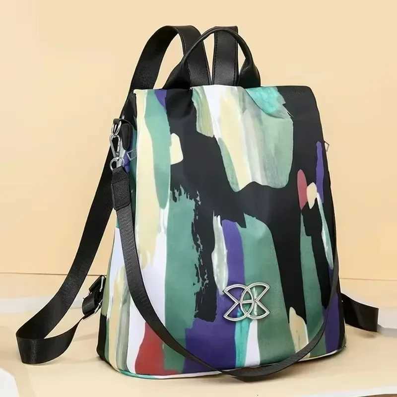 High End Antitheft Backpack 2025 Autumn New Fashion Versatile Multifunctional Shoulder Bag Nylon Large Capacity Casual BackpackT251016