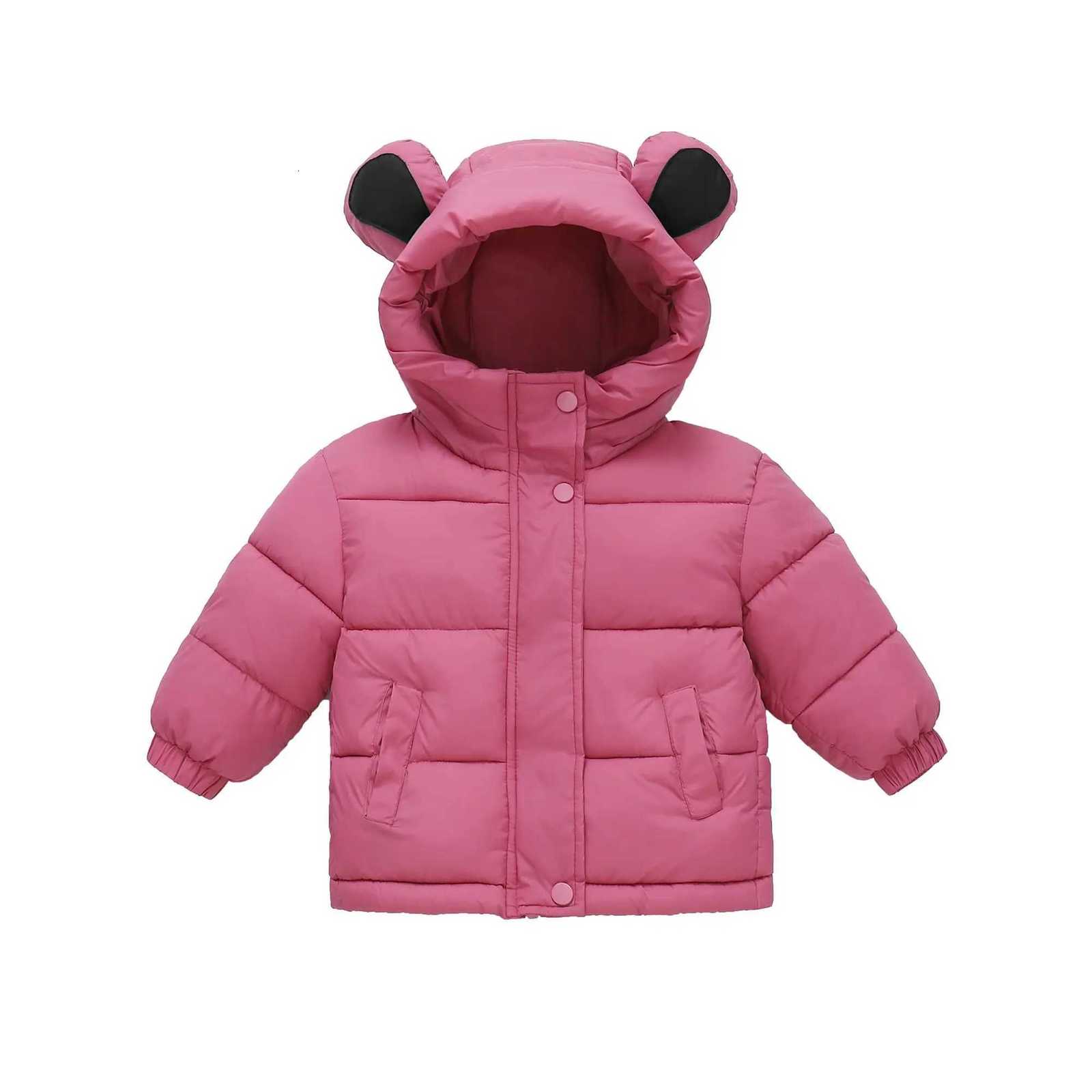 Winter Coats Girls Kids Winter Jacket Boys Hooded Solid Toddler Outwear Windproof Warm Little Girs Jacket D48T251016