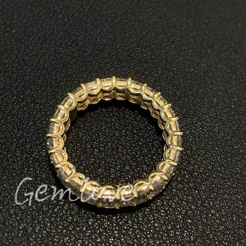 moissanite ring Mens Diamond Engagement Ring 18K Gold Lab Grown VVS Wedding Band Iced Out Hip Hop Jewelry Custom Luxury Ring