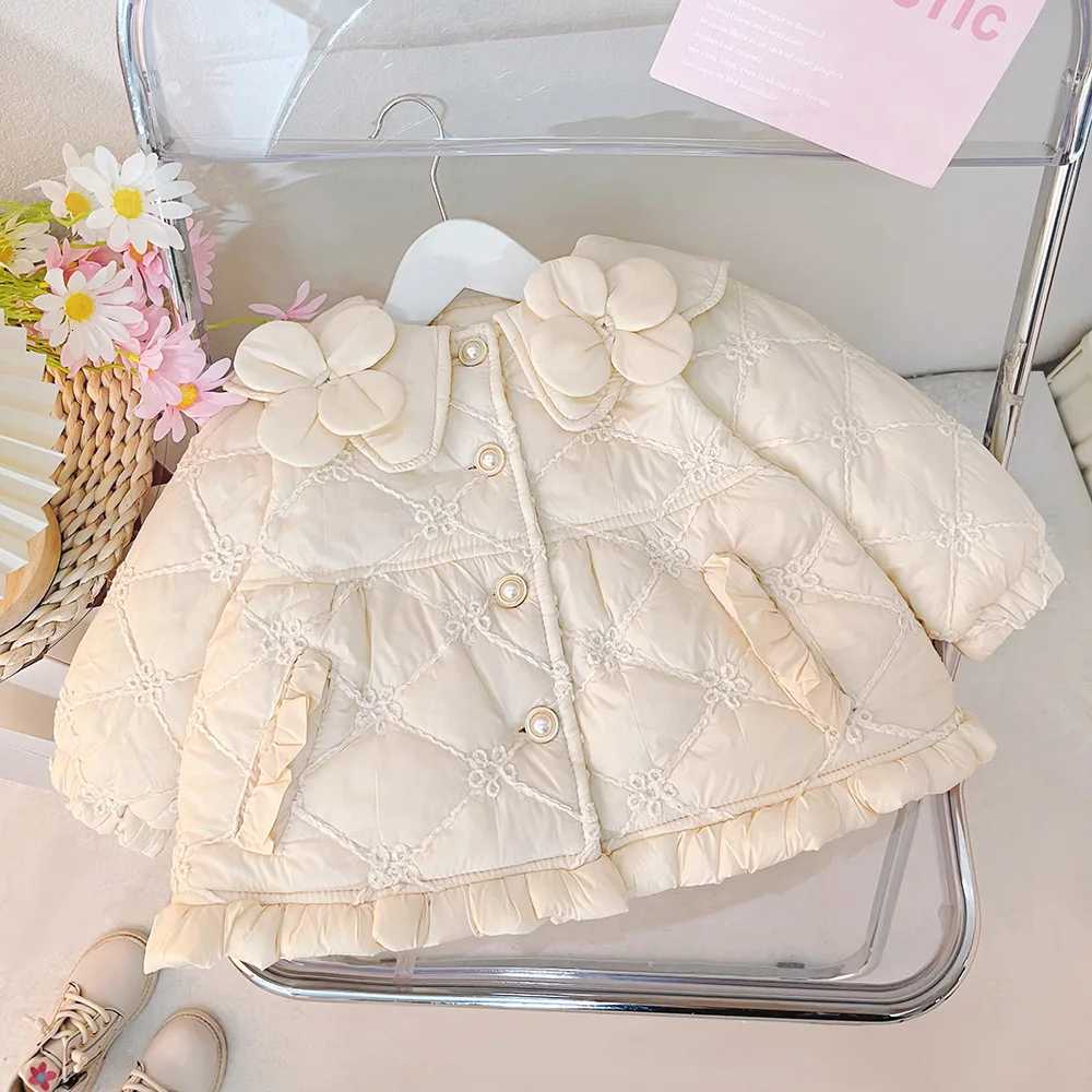 Girls Cotton Coats 2024 Winter Outfit New Fashion Plush Cottonpadded Jacket Baby Top Winter Children Clothing Warm OuterwearT251016