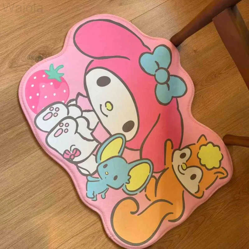 Sanrio Cute Hellokittys My Melody Keroppi Specialshaped Floor Mat Household Sanrios Kawaii Short Hair Nonslip Bathroom Foot Mat Gift L251016