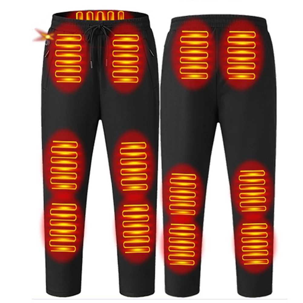 2024 Winter Thermal Hiking Pants Heating Underwear USB Electric Heated Pants Ski Wear Heater Sports Thermal Motorcycle Pants H251017