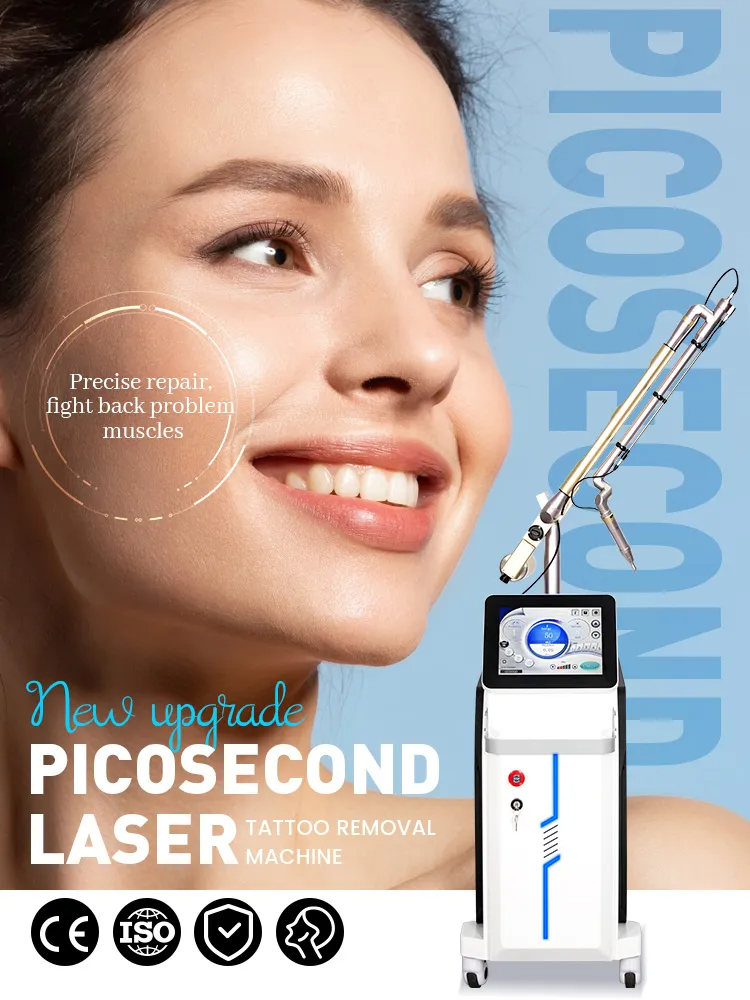 Professional Picosecond Laser Machine For Tattoo Removal Pigmentation Treatment Skin Rejuvenation Whitening Anti-Aging Beauty Salon Spa Clinic Device