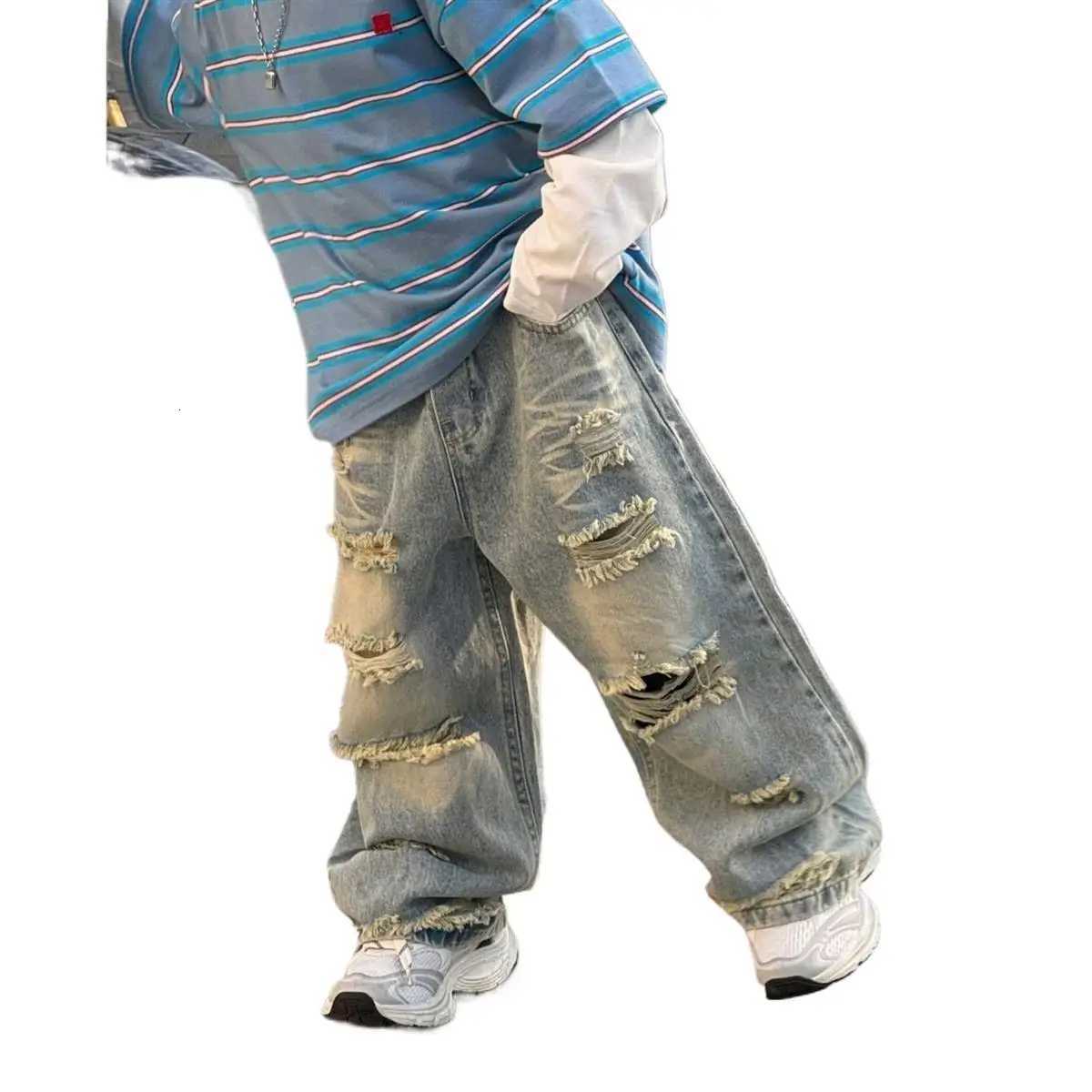 Fashion Kids Baby Boys Retro Jeans Childrens Fashion Denim Pants Spring Autumn Korean Casual Kids Baby Boys Jeans 38Year OldT251017