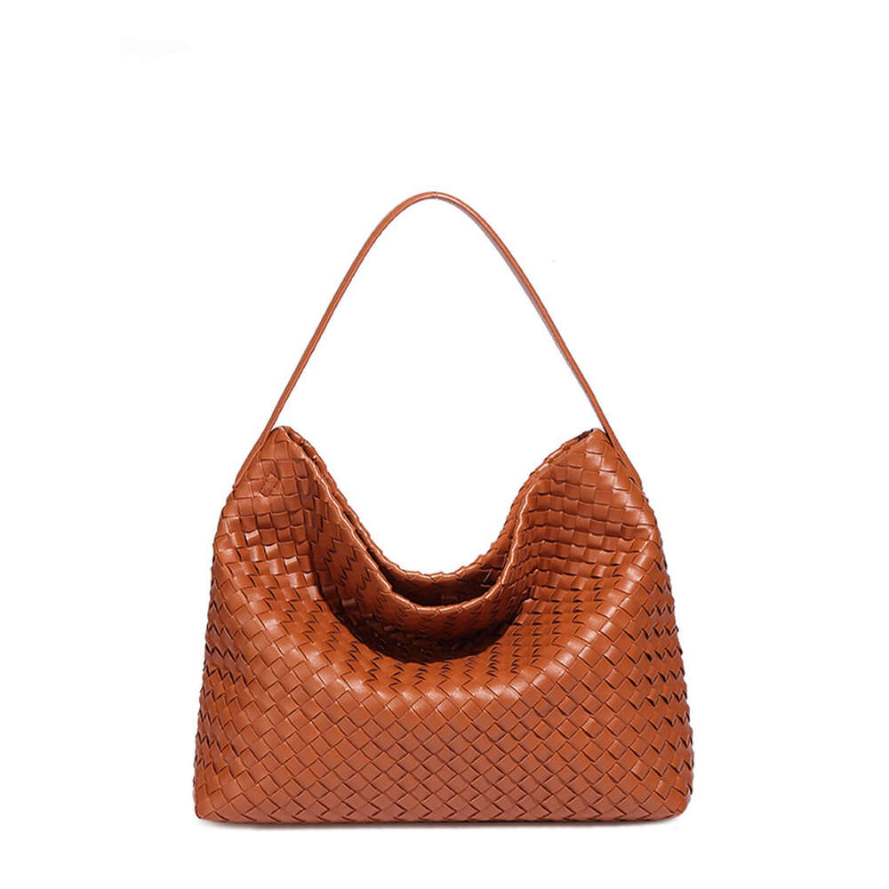 New Korean Style Trendy Large Capacity Handwoven Commuter Shoulder Crossbody Tote Bag Fashion Handbag