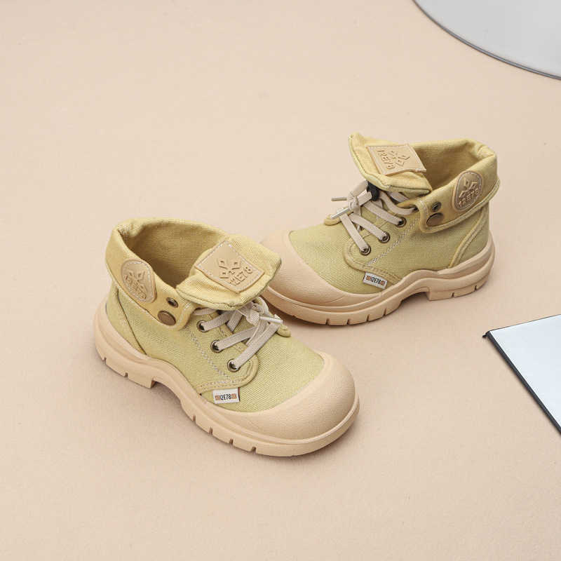 Childrens Boots 2025 Autumn New Boys Lowtop Nonslip Shoes Girls Fashion Versatile Casual Martin Boots W251017
