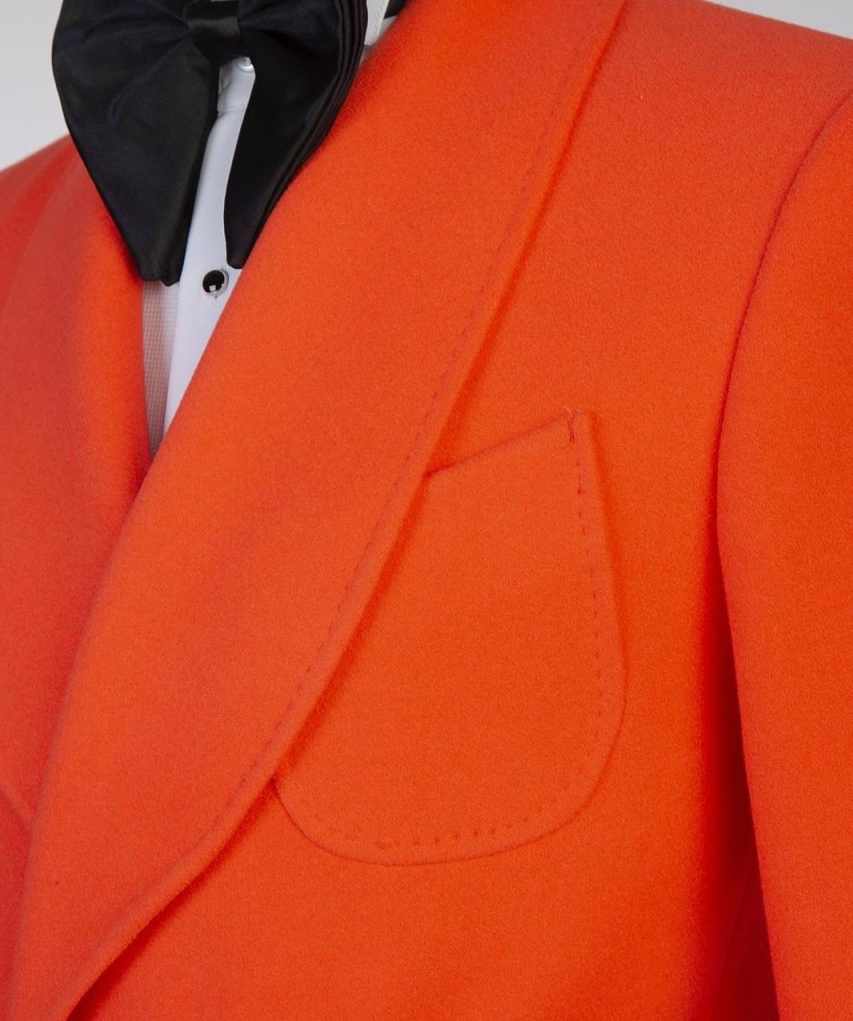 Cashmere Men Long Overcoat 1 Piece Blazer With Belt Wedding Tuxedo Winter Office Warm Outerwear Male Prom Jacket Customized