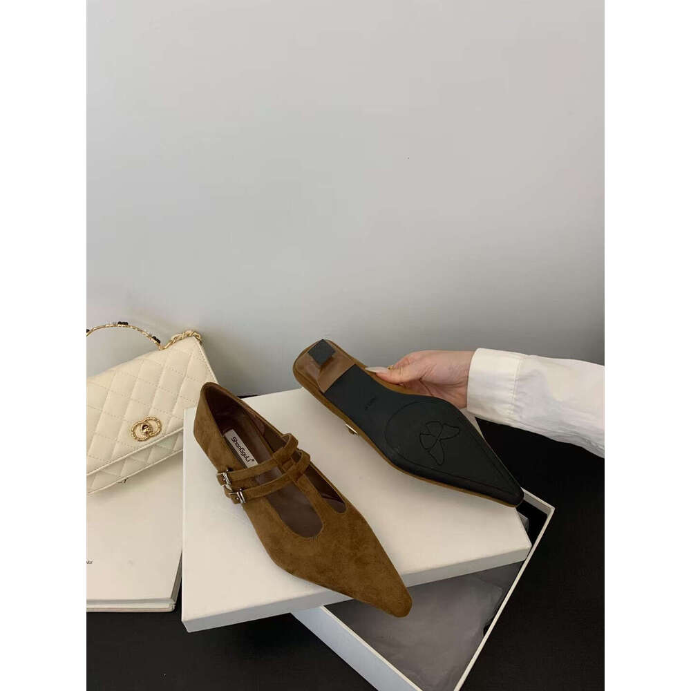 2025 New Sexy Cat Pointed Toe Designer Shoe - Women's French Velvet Mary Jane High Heels, Stylish Thin Heel Single Shoes