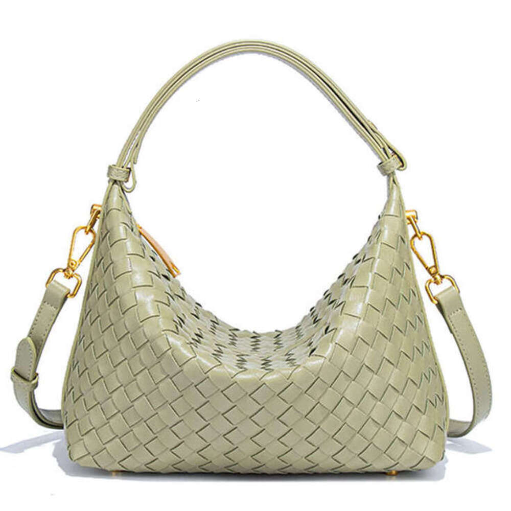 New Hand-Woven Handheld Lunch Box for Women, Commuting Casual Versatile Single Shoulder Crossbody Bento Bag