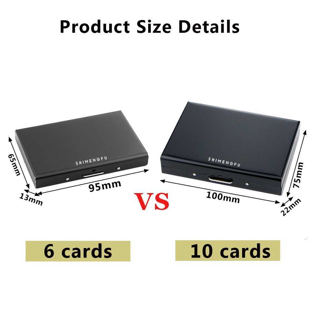 Stainless Steel Antimagnetic Card Holder Metal Credit Card Case Business Organizer Purse for Men And WomenW251017