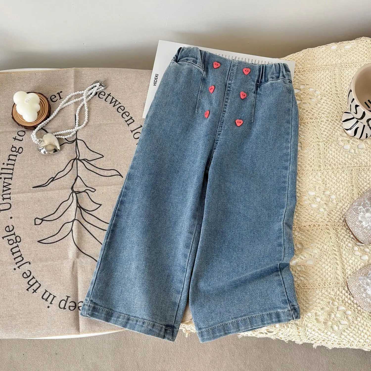 Girls Jeans Spring Autumn 2025 Children Fashion Denim Pants For Baby Girl Clothing Casual Trousers Kids Long Leggings Outfits 7YT251017