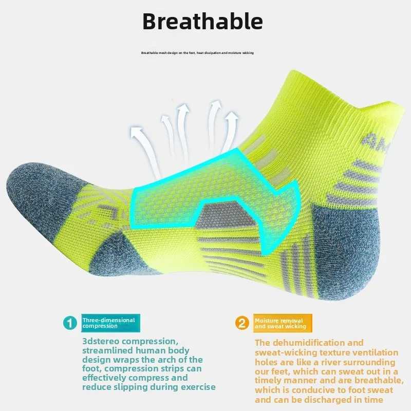 31Pairs Sport Compression Ankle Socks Men Women Professional Low Cut Fitness Marathon Running Outdoor Deodorant Breathable Sox C251017