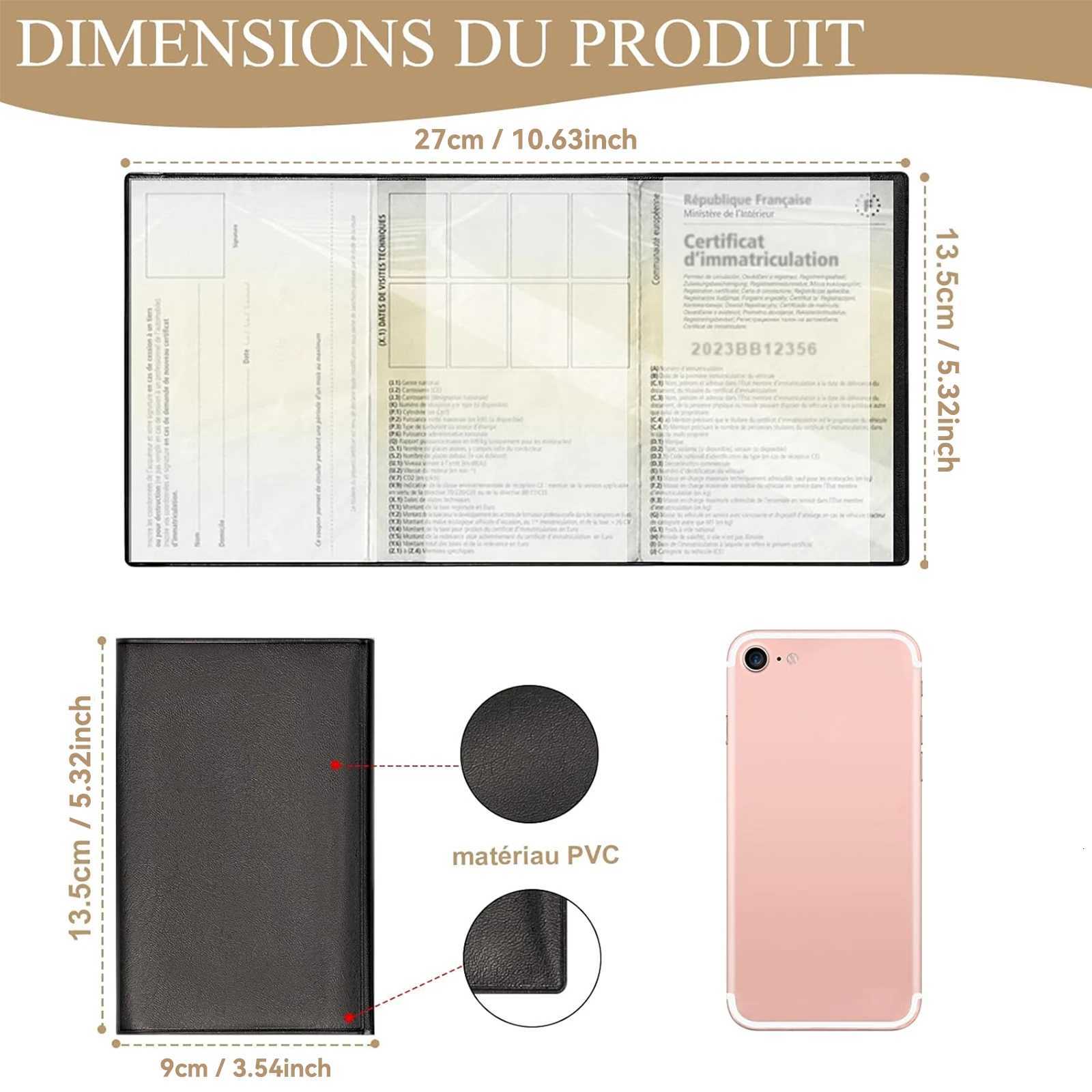 12PCS Wallets 3 Volets with Drivers License Covers and Drivers License Holder PVC Smooth Touch Material Protects VehicleW251017