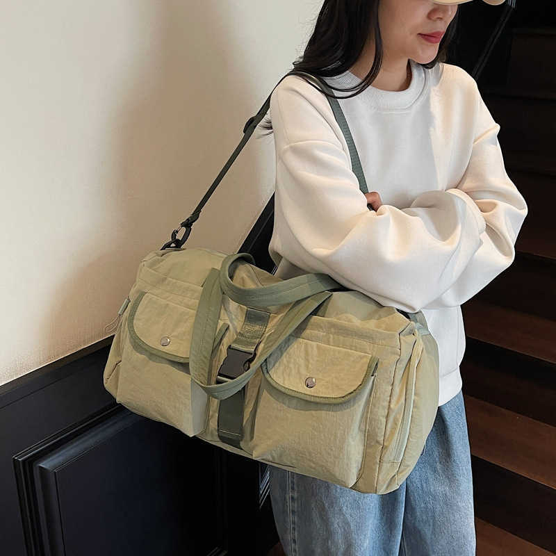 Large Capacity Handheld Travel Bag Simple Unisex Fitness Yoga Bag Dry Wet Separation Travel Luggage Bag 250415