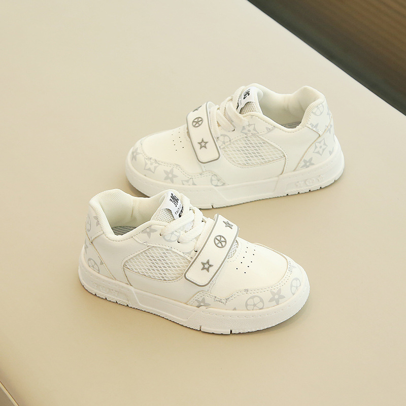 Designer shoes hot free shipping 2025 Spring Fashion Sports Shoes for Boys Velcro Mesh Casual Shoes for Girls size 21-35