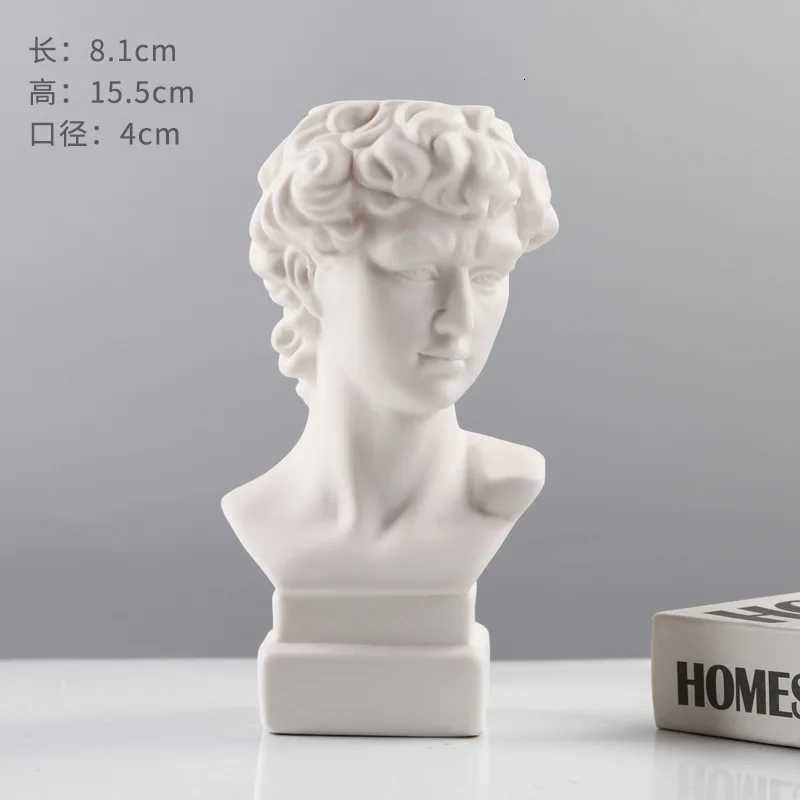 NEW Nordic Ins Creative Ceramic Vase Dry Flower Ornaments Art Face Flower Ornaments Living Room Home Soft Decorations Ornaments C251017