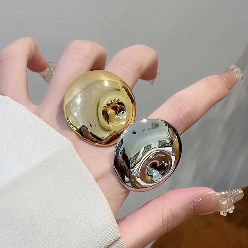 Vintage Irregular Round Colorful Enamel Dripping Oil Ring for Women Girls Exaggerated Trendy Finger Jewelry Gift Z251017