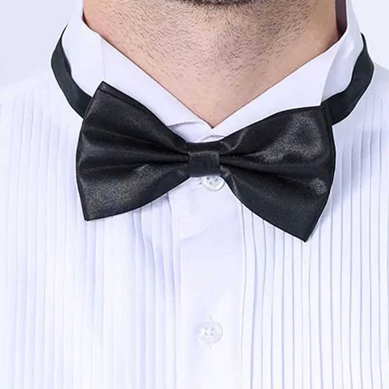 American size mens longsleeved tuxedo shirt Spring summer business casual nonironing high quality fashion slim solid color J251017